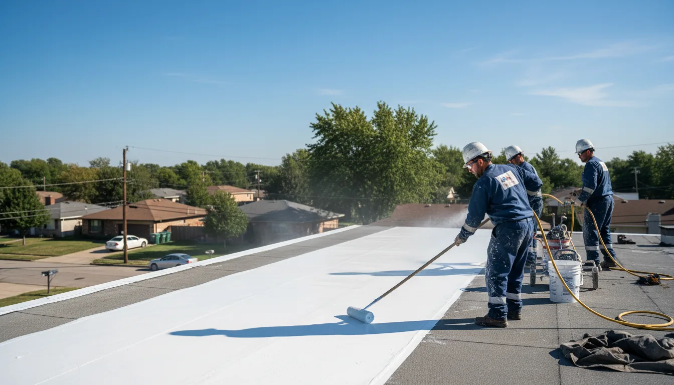 Commercial roof coating in Represa, CA near me
